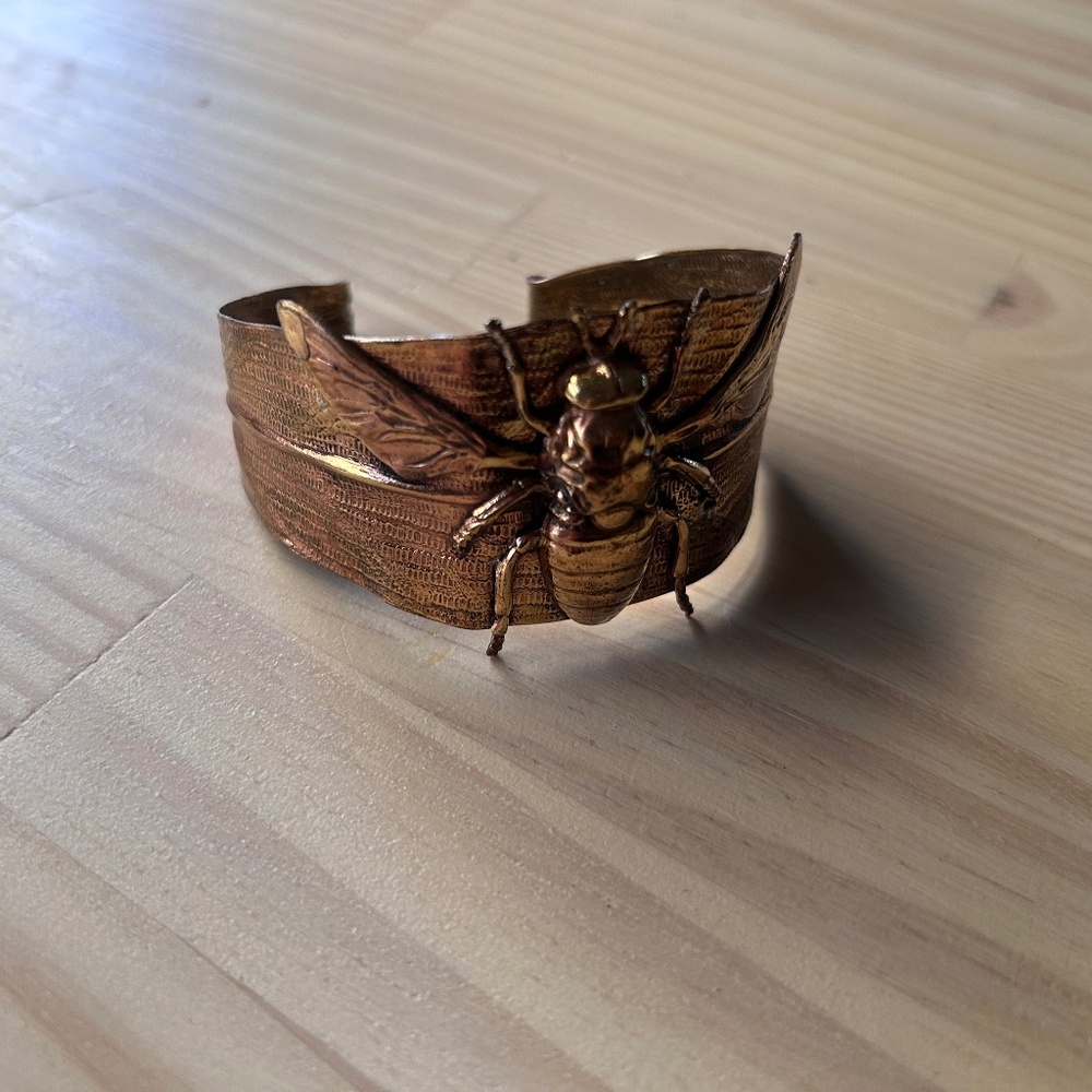 Hand Craffted Copper Bee Cuff